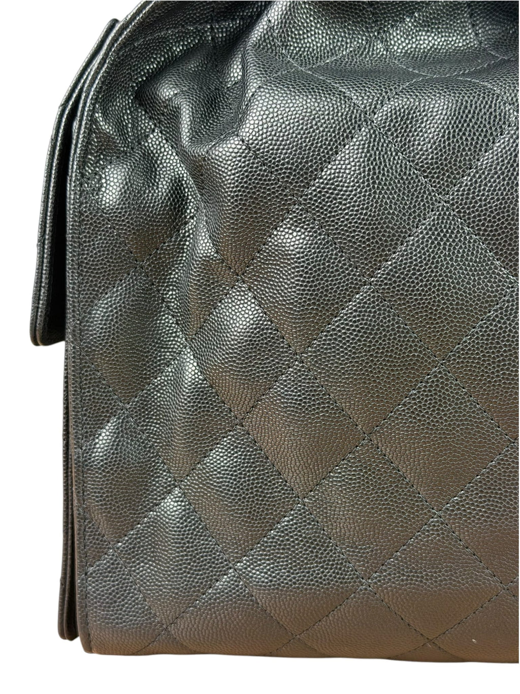 Chanel Medium Black Caviar 25 Hobo Bag