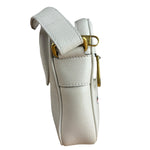 Gucci White Grained Sherry Leather Crossbody