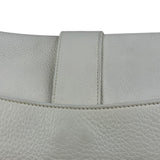 Christian Dior White Leather Gaucho Double Saddle Shoulder Bag