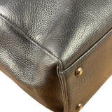Chanel Vintage Black Calfskin Front Pocket Tote 1997