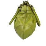 Salvatore Ferragamo Green Leather Marisa Shoulder Bag