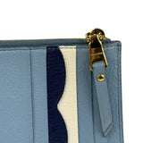 Miu Miu Vintage Blue Zip Cardholder