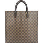 Louis Vuitton Damier Ebene Sac Plat Tote Bag MM