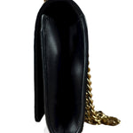 Louis Vuitton Black Leather Louis Chain Pochette