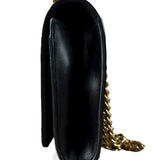 Louis Vuitton Black Leather Louis Chain Pochette