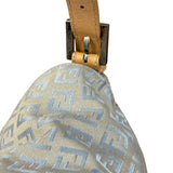 Fendi Vintage Blue Zucca Print Baguette