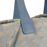 Chanel Blue Leather Trim New Travel Tote Bag 2002