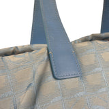 Chanel Blue Leather Trim New Travel Tote Bag 2002