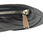 Bottega Veneta Black Leather Maxi Intrecciato Padded Pouch