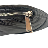 Bottega Veneta Black Leather Maxi Intrecciato Padded Pouch