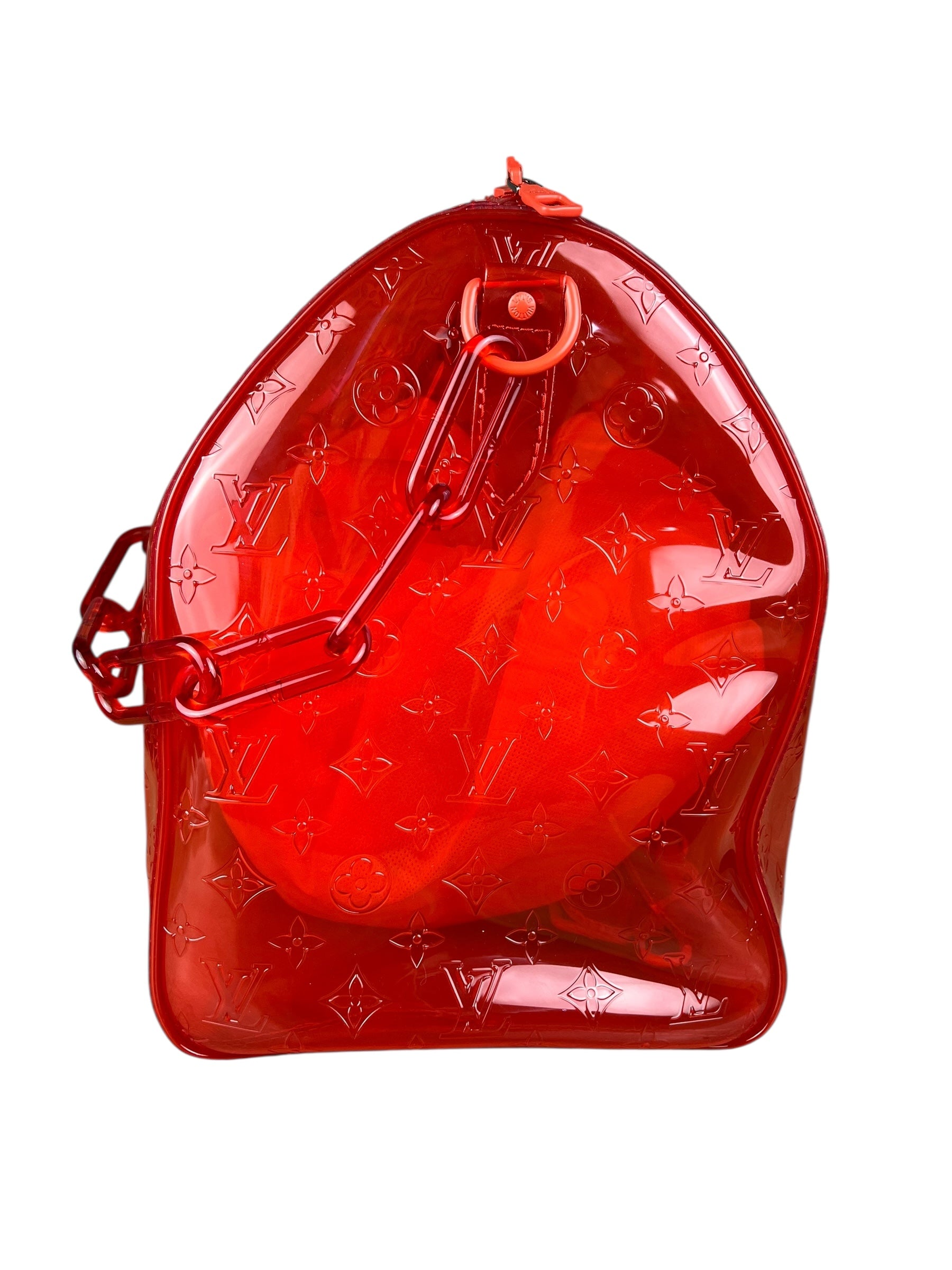 Louis Vuitton X Virgil Abloh Red Monogram PVC Bandouliere 50
