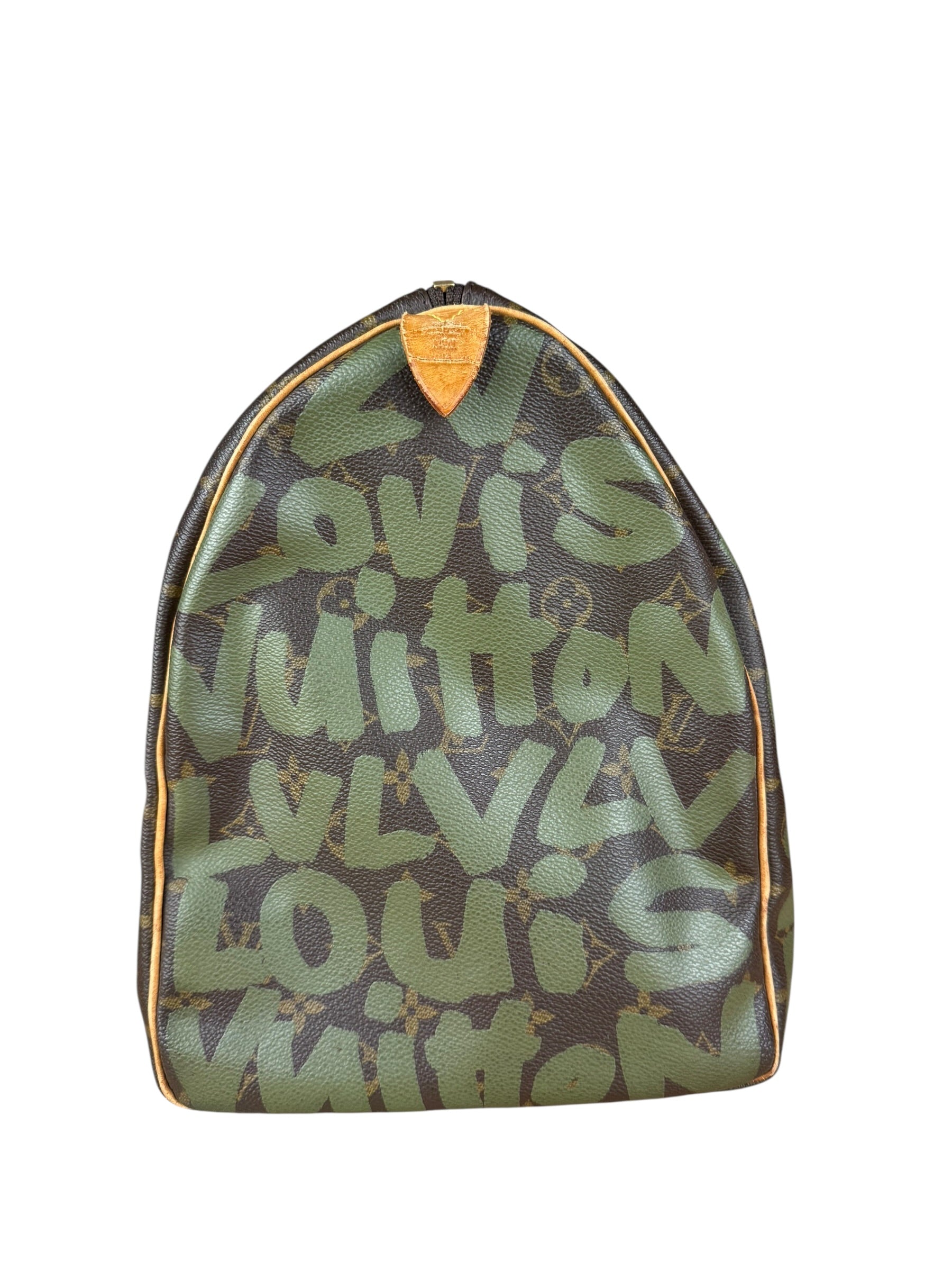 Louis Vuitton Stephen Sprouse Limited Edition Graffiti Keepall 50 Green