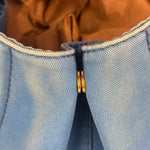 Prada Vintage Blue Canapa Canvas Tote