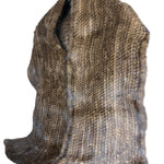 Invernale Vintage Brown Fur Shawl