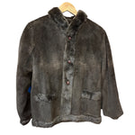 Flash Moonbat Brown Rabbit Fur Reversible Coat