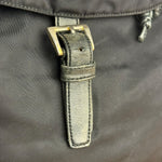 Prada Vintage Black Nylon Drawstring Backpack