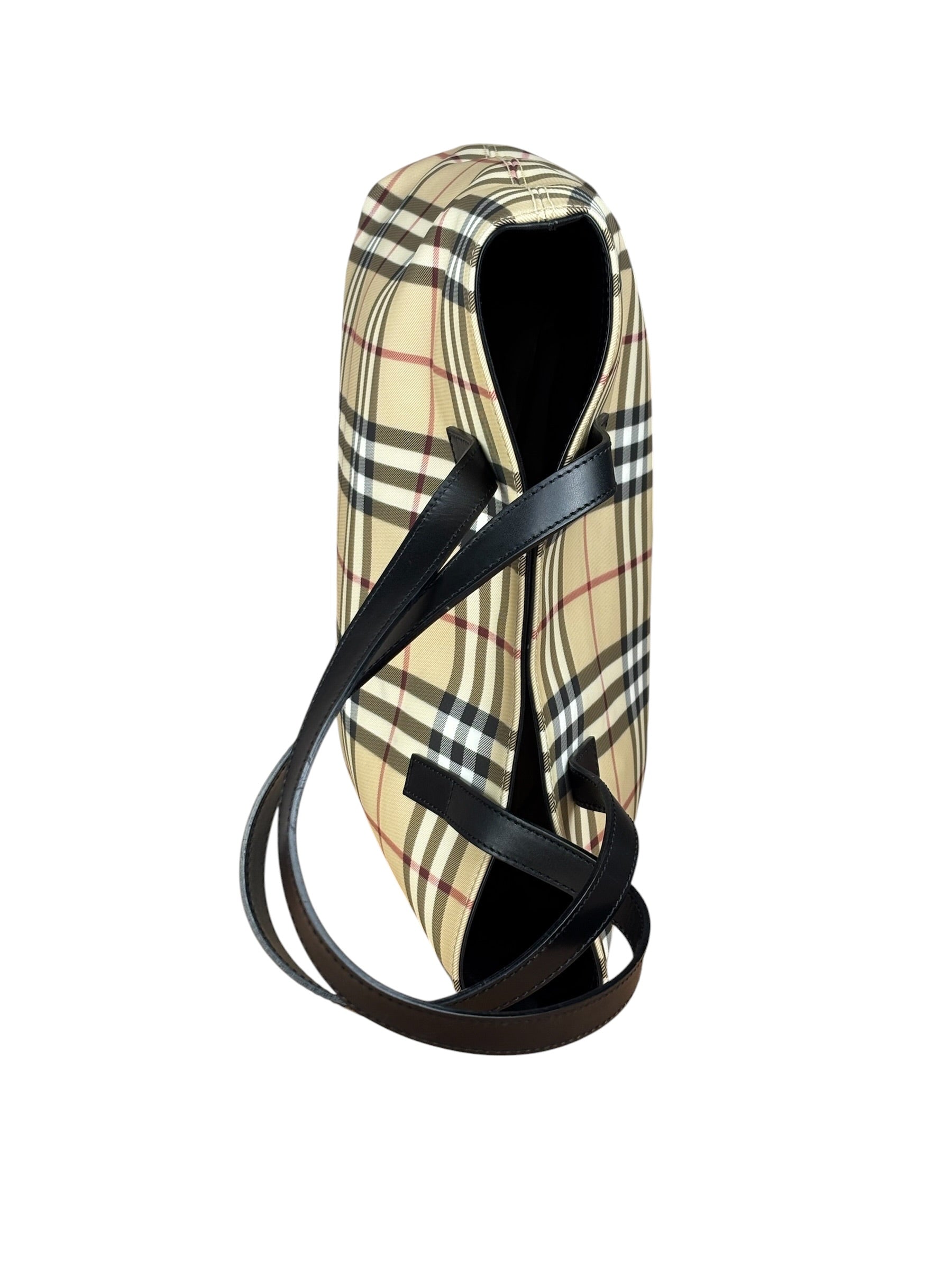 Burberry Bicolor Canvas House Check Tote Bag
