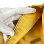 Prada Vintage Nylon Yellow Pochette