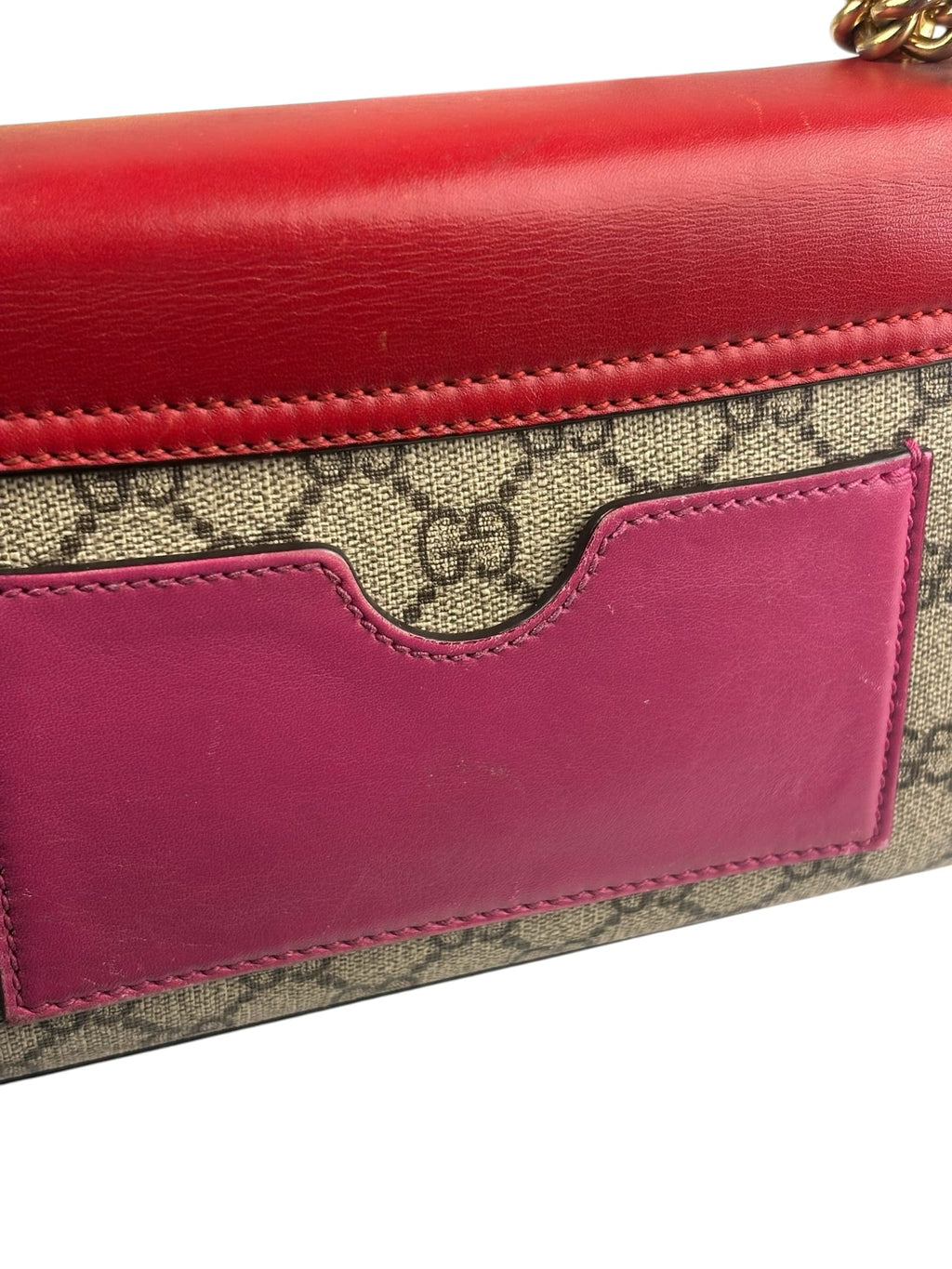 Gucci Colorblock Leather Padlock Small Shoulder Bag
