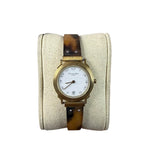 Christian Dior White Round Dial Tortoise Bangle