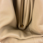 Bottega Veneta Beige Leather Pouch Clutch