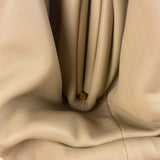 Bottega Veneta Beige Leather Pouch Clutch