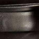 Hermes Black Mini Kelly 20 Box Calf 1991