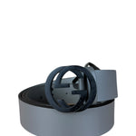 Gucci Grey Belt Black GG