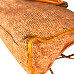 Balenciaga Wool Knit Orange City Bag