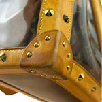 Louis Vuitton Vintage Brown Leather/PVC Monogram Ambre Tote