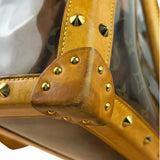 Louis Vuitton Vintage Brown Leather/PVC Monogram Ambre Tote