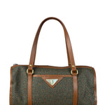 Yves Saint Laurent Vintage Brown Leather Woven Hand Bag