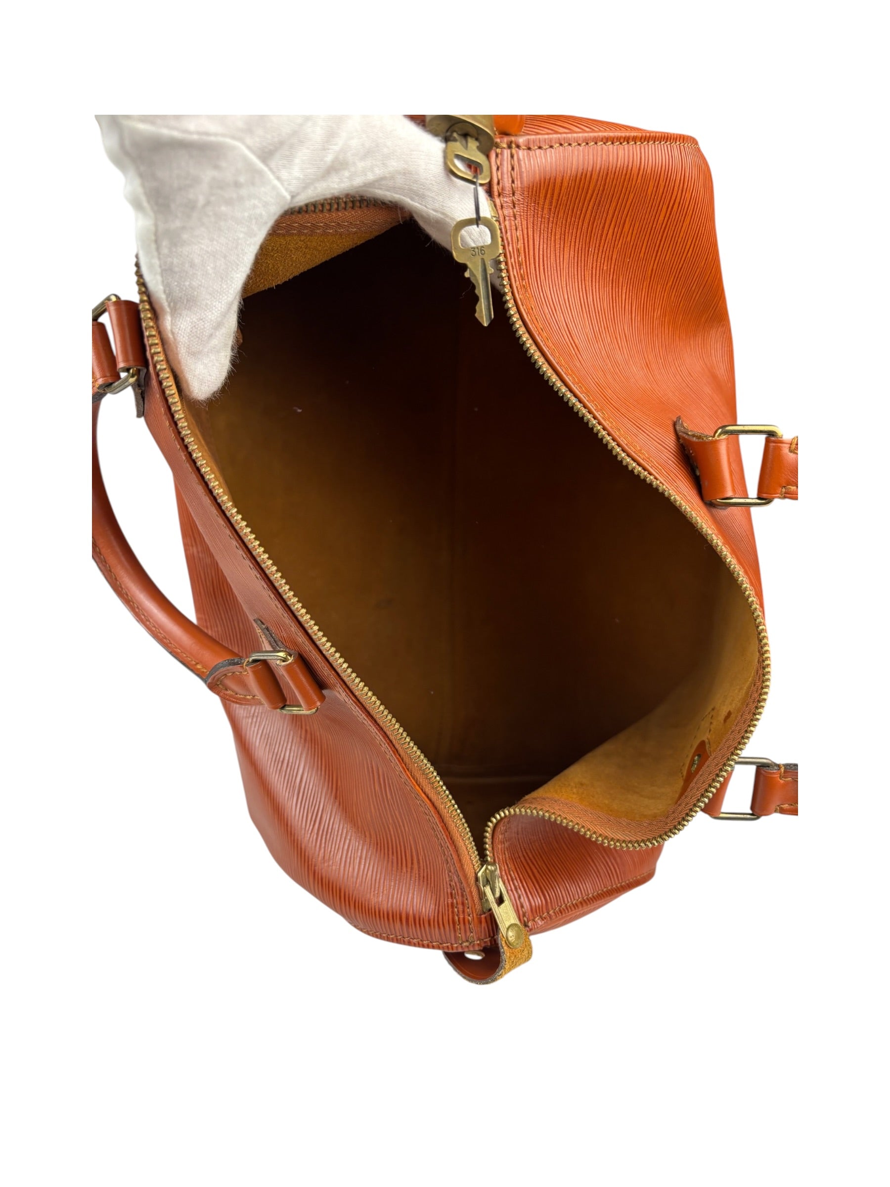 Louis Vuitton Kenyan Fawn Epi Leather Speedy 35