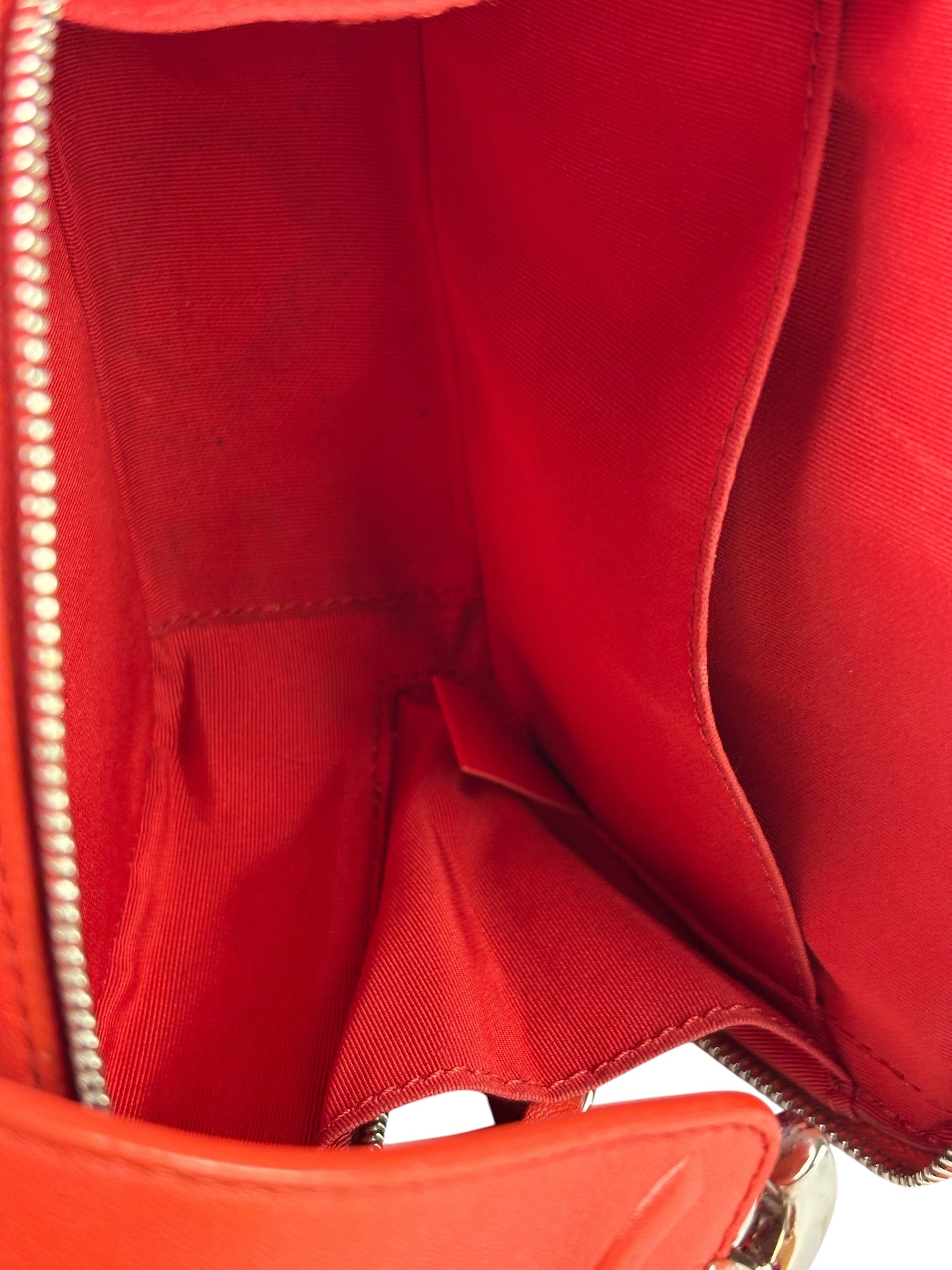 Chanel Red Quilted Lambskin Nano CC Box Camera Bag 2018