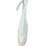 Celine Vintage White Leather Stitch Hobo Shoulder Bag