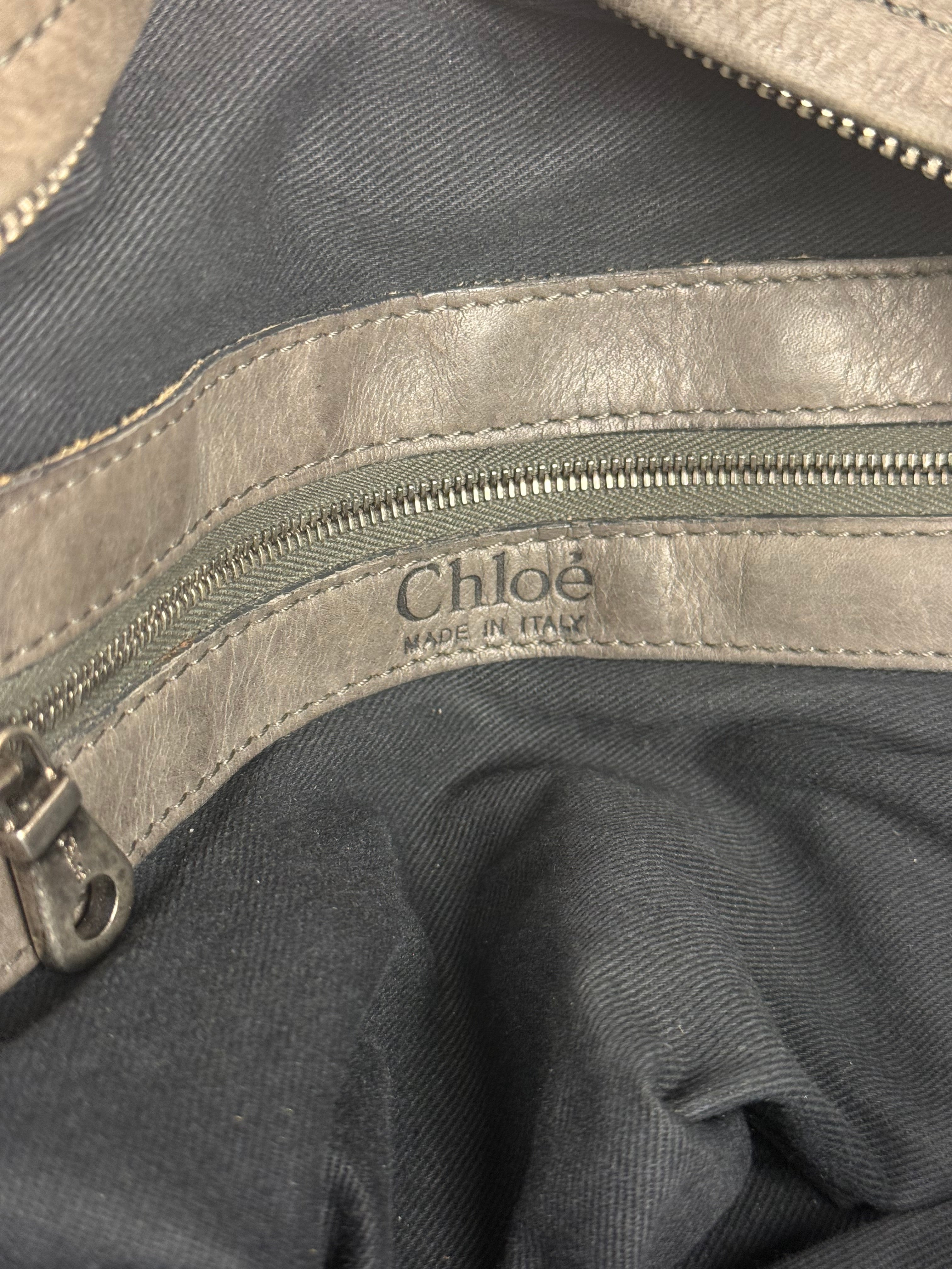 Chloe Vintage Brown Leather Silverado Shoulder Bag