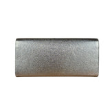 Saint Laurent Textured Metallic YSL Kate Clutch Bag