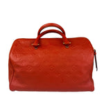 Louis Vuitton Orange Monogram Empreinte Speedy Bandouliere 30