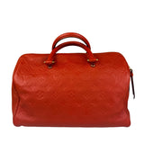 Louis Vuitton Orange Monogram Empreinte Speedy Bandouliere 30