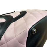 Chanel Black/Pink Cambon Quilted Leather Tote Bag 2004