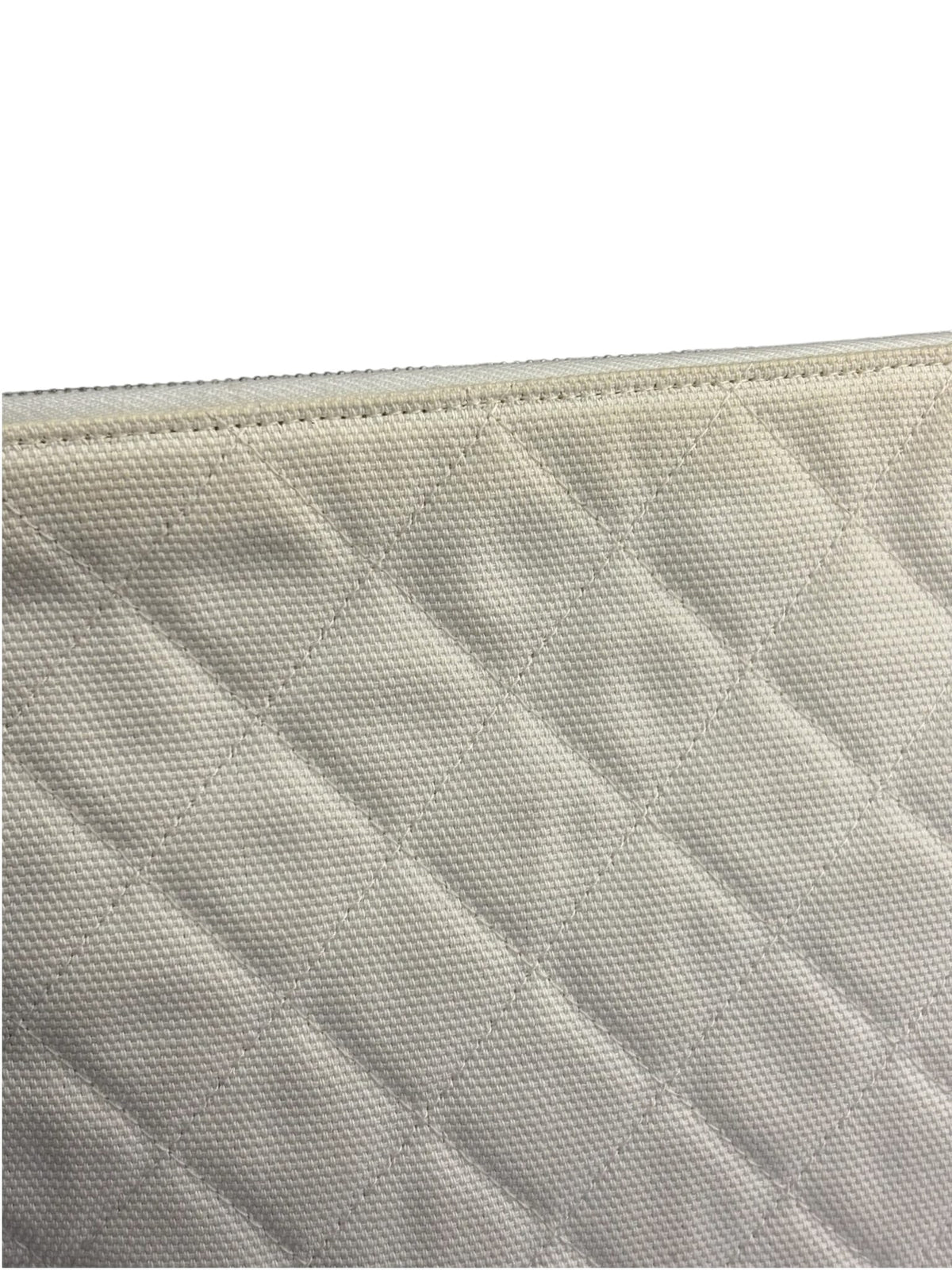 Chanel White Cloth Caviar Quilted Viva Coco Cuba Libre O-Case 2016
