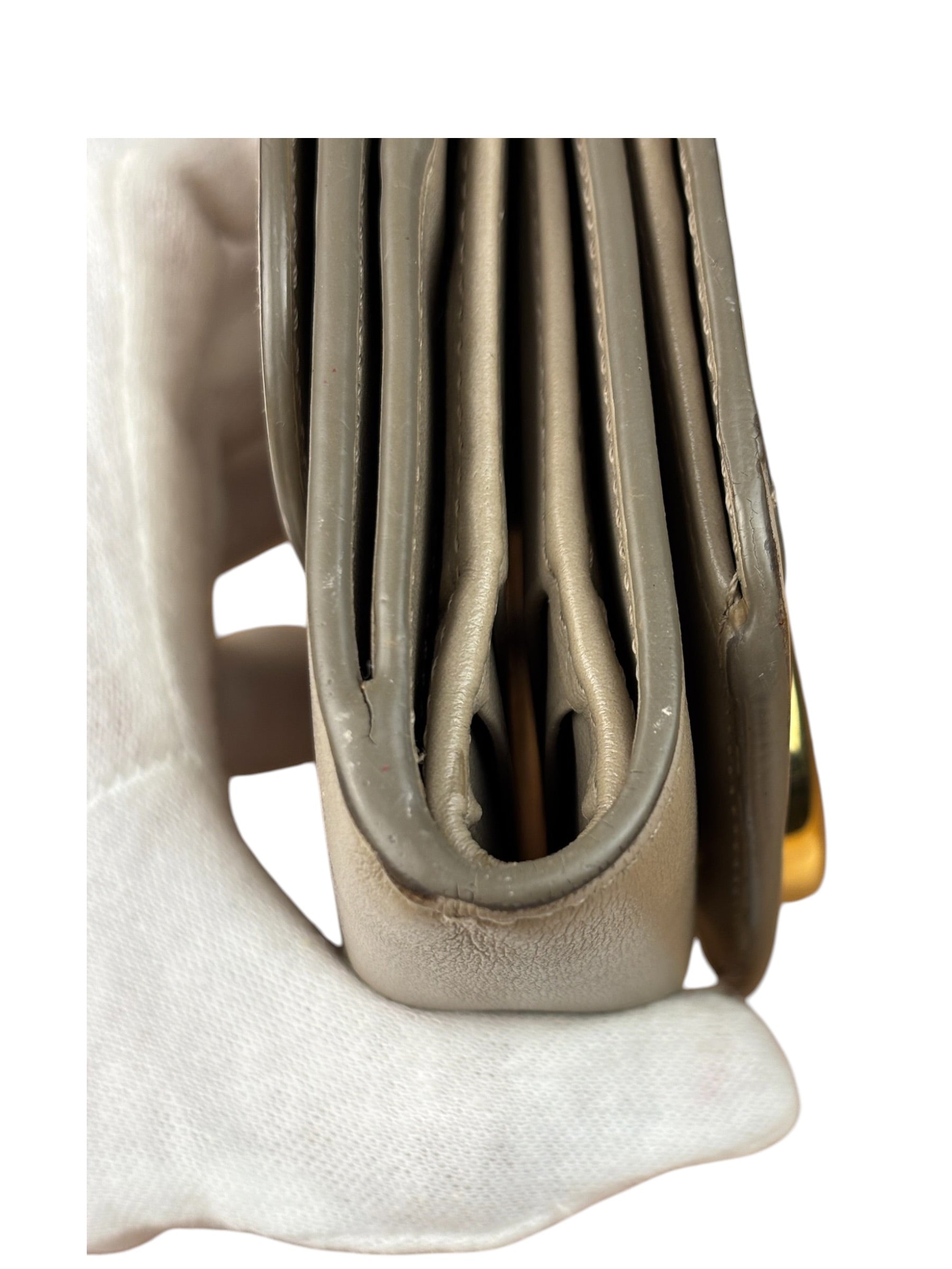 Chloe Motty Grey Small Tri-Fold Wallet