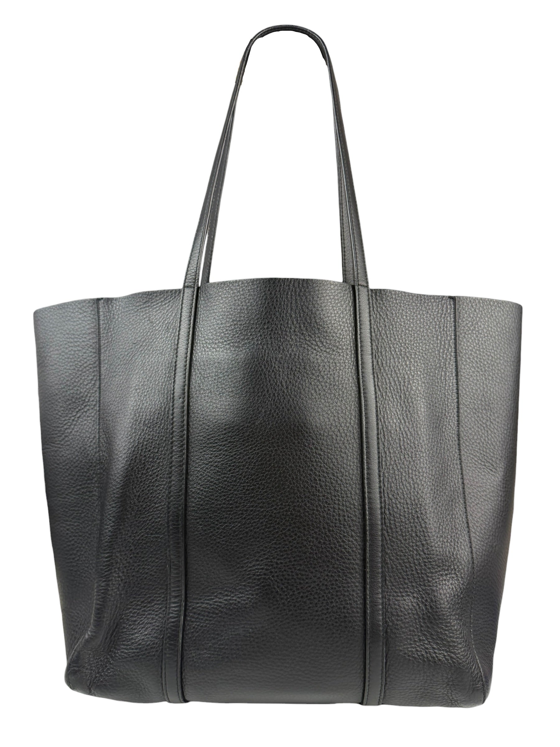 Balenciaga Black Leather Tote Bag
