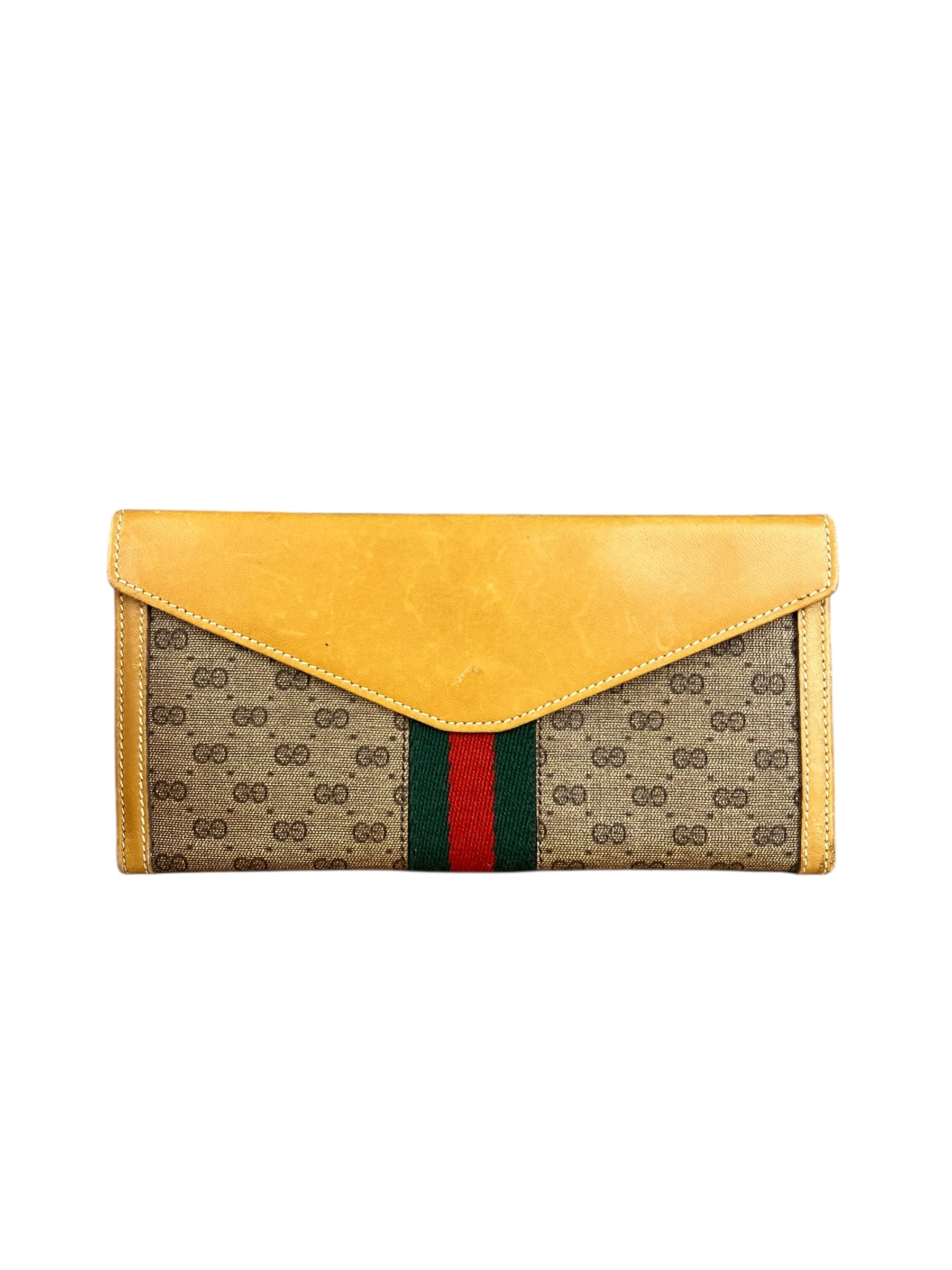 Gucci GG Vintage Sherry Line Long Wallet
