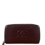 Chanel CC Caviar Leather Timeless Zip-Around Wallet-2014