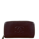 Chanel CC Caviar Leather Timeless Zip-Around Wallet-2014