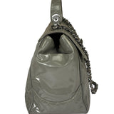 Chanel Grey Patent Leather Mademoiselle Kelly Flap Bag 2008