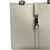 Gucci Off-White Leather Piston Lock Jackie Tote