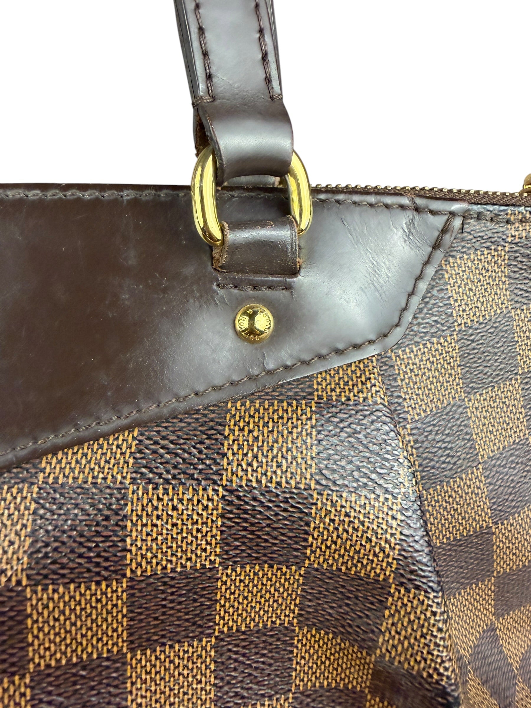 Louis Vuitton Canvas Damier Ebene Totally Shoulder/Tote Bag