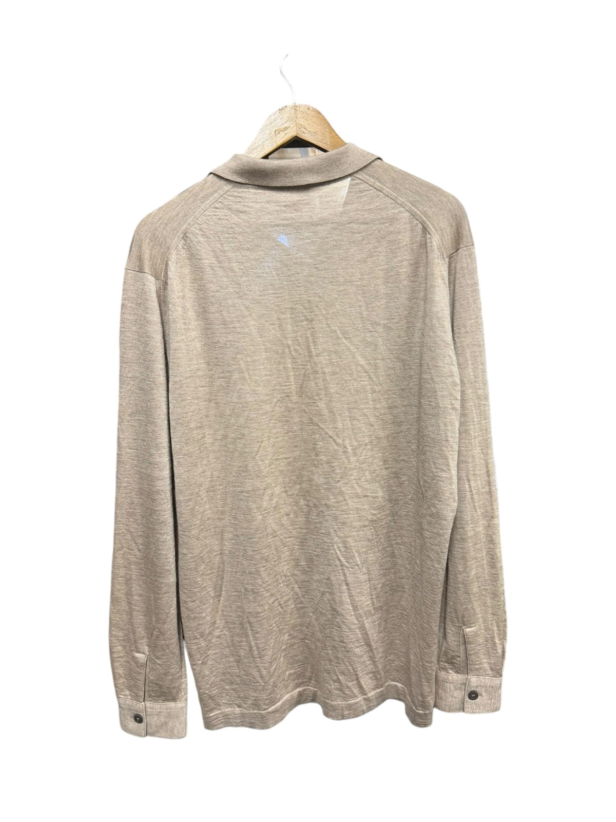 Hermes Beige Cashmere Blend Quarterzip